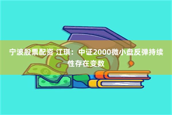 宁波股票配资 江琪：中证2000微小盘反弹持续性存在变数